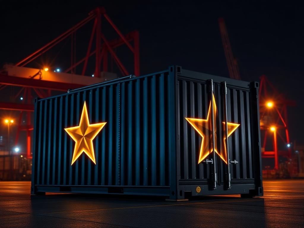 STARZ shipping container